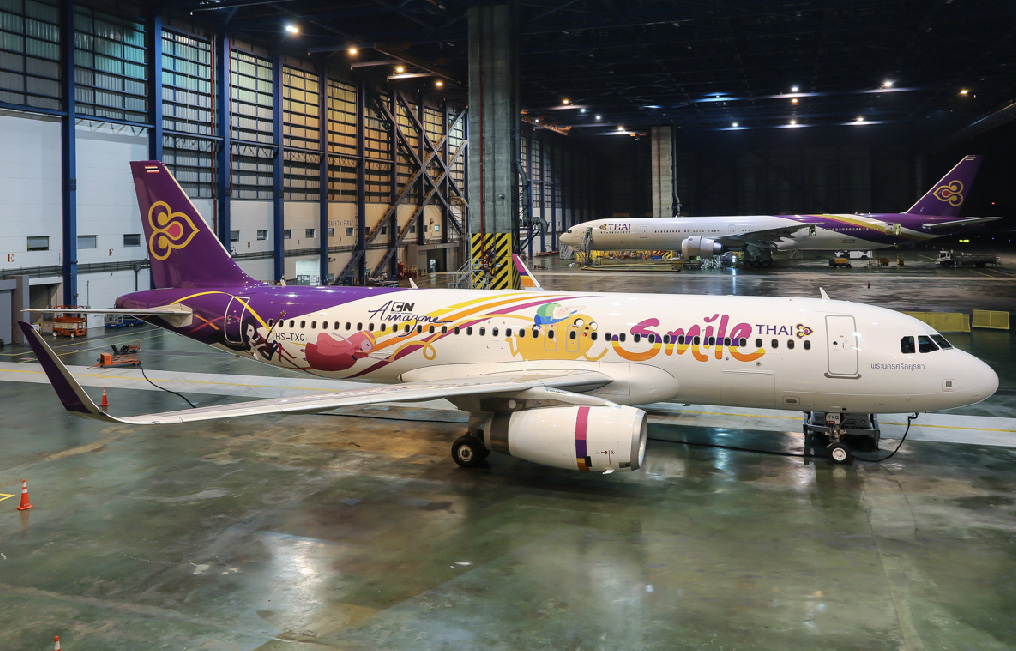 Airbus A320 livery — Cartoon Network × THAI Smile Airways