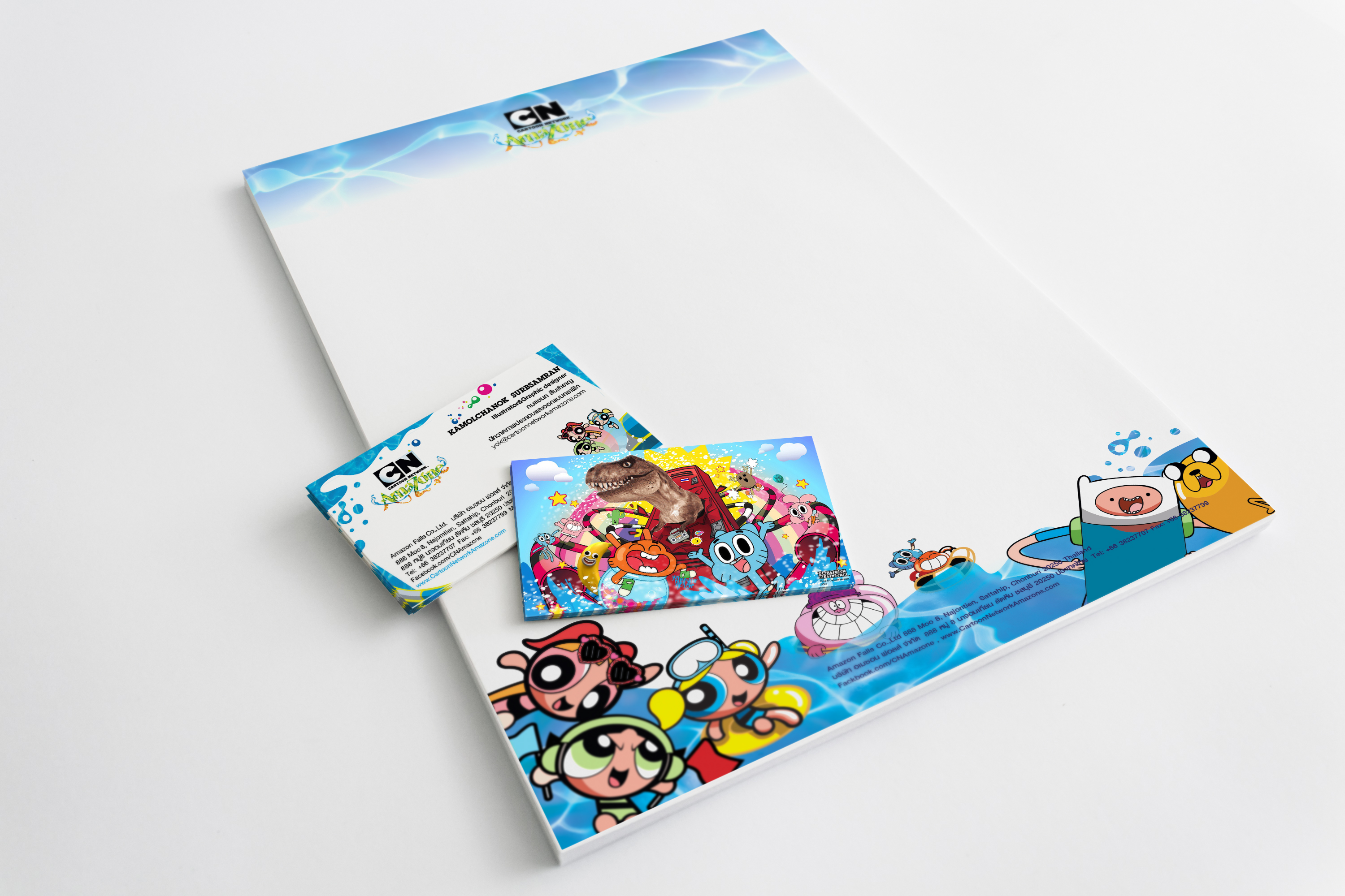 Full stationery flat lay